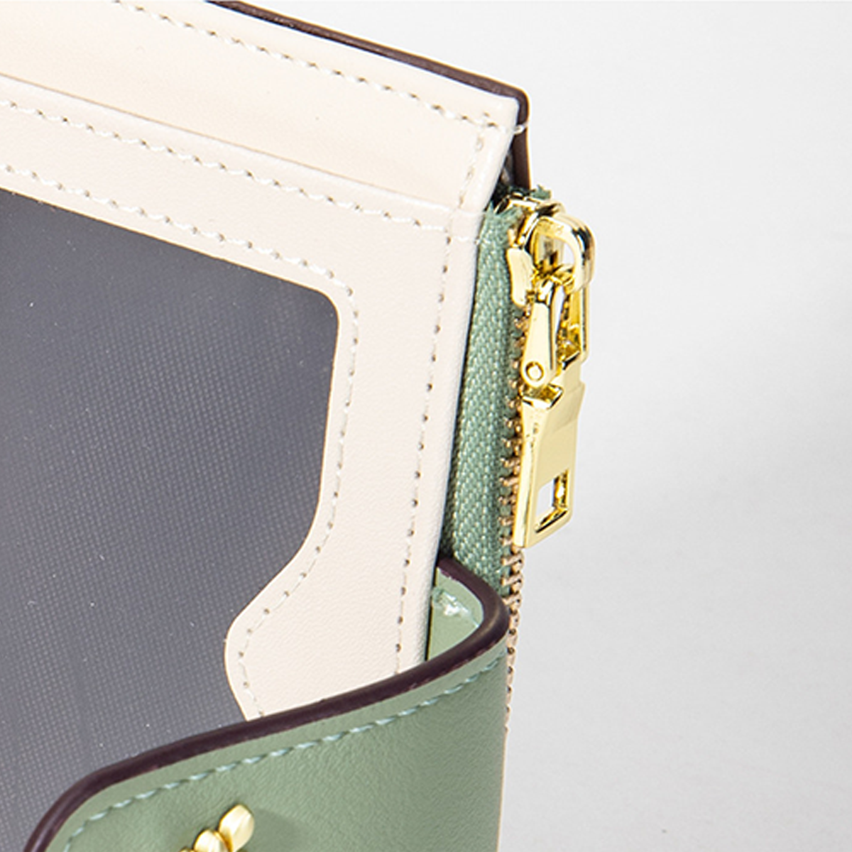Fresh Floral Colorblock Mini Wallet With Zipper_Cwab06212