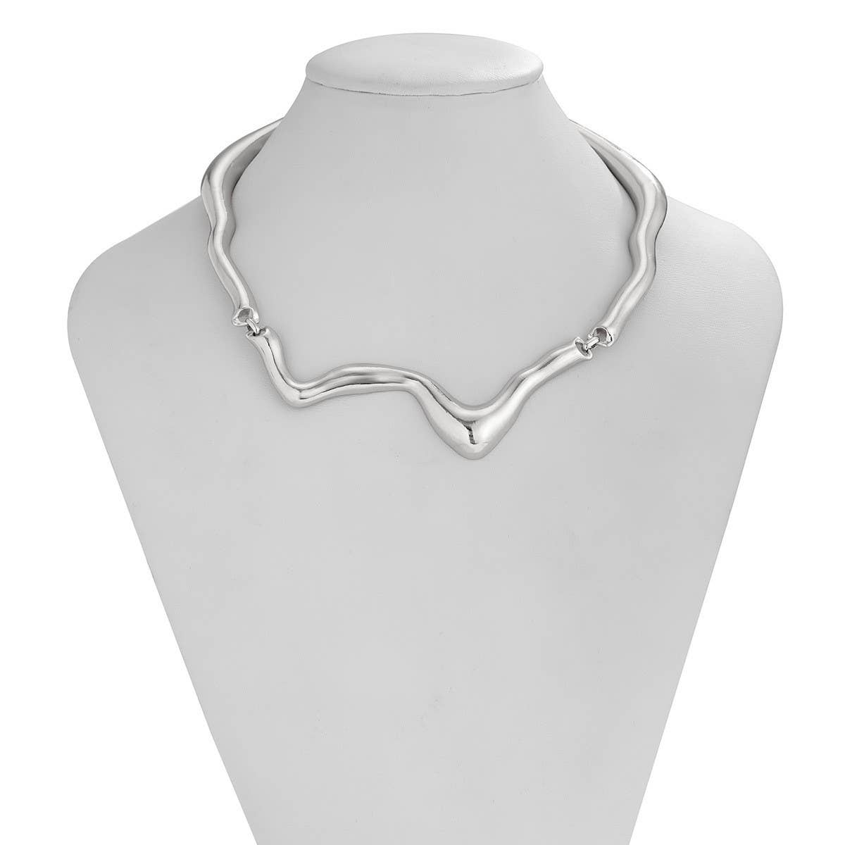 NEW COLD STYLE GEOMETRIC TWISTED DESIGN NECKLACE_CWMM3132