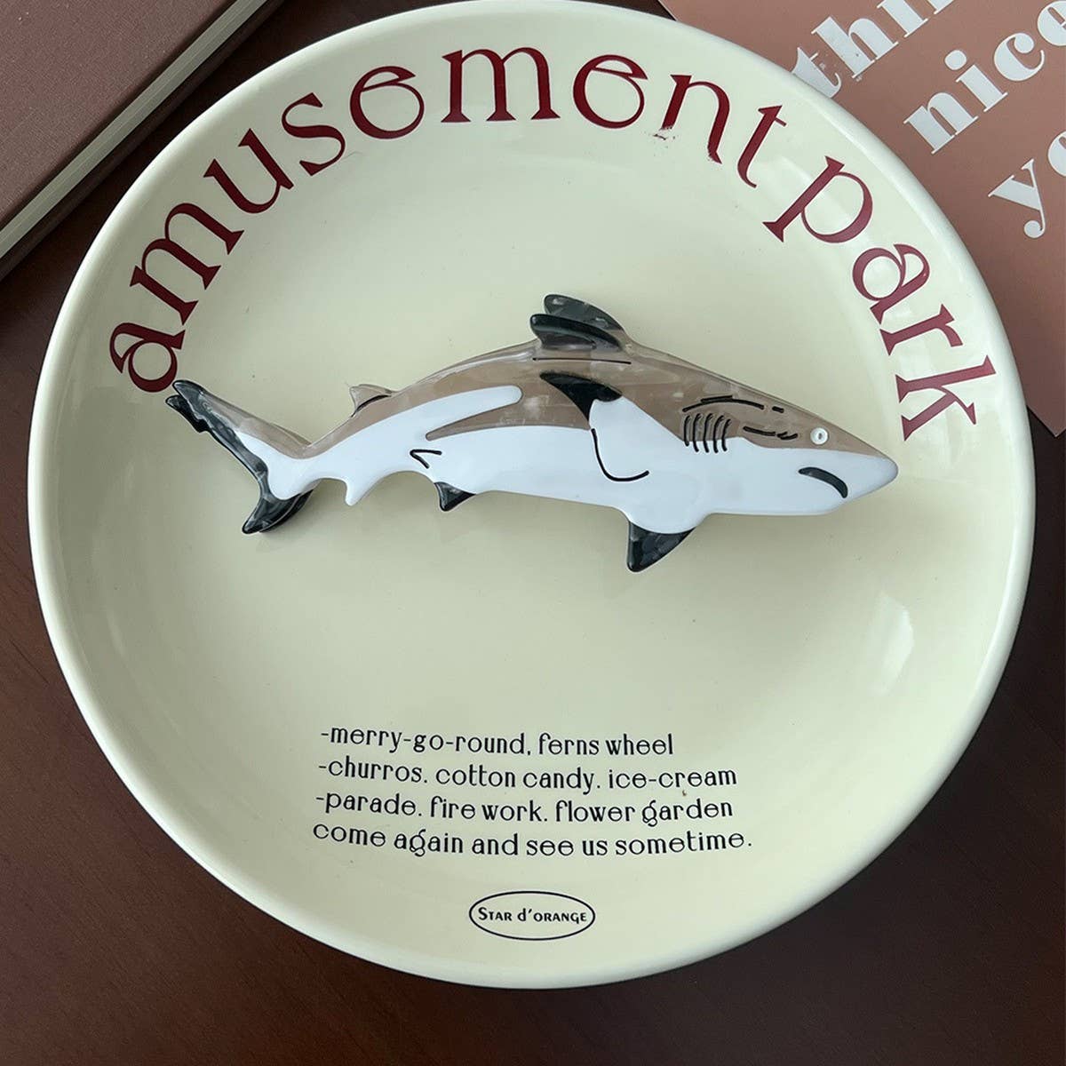 OCEAN SERIES HAIR CLAW DOLPHIN SHARK SEAL CLIP_CWAHA5759