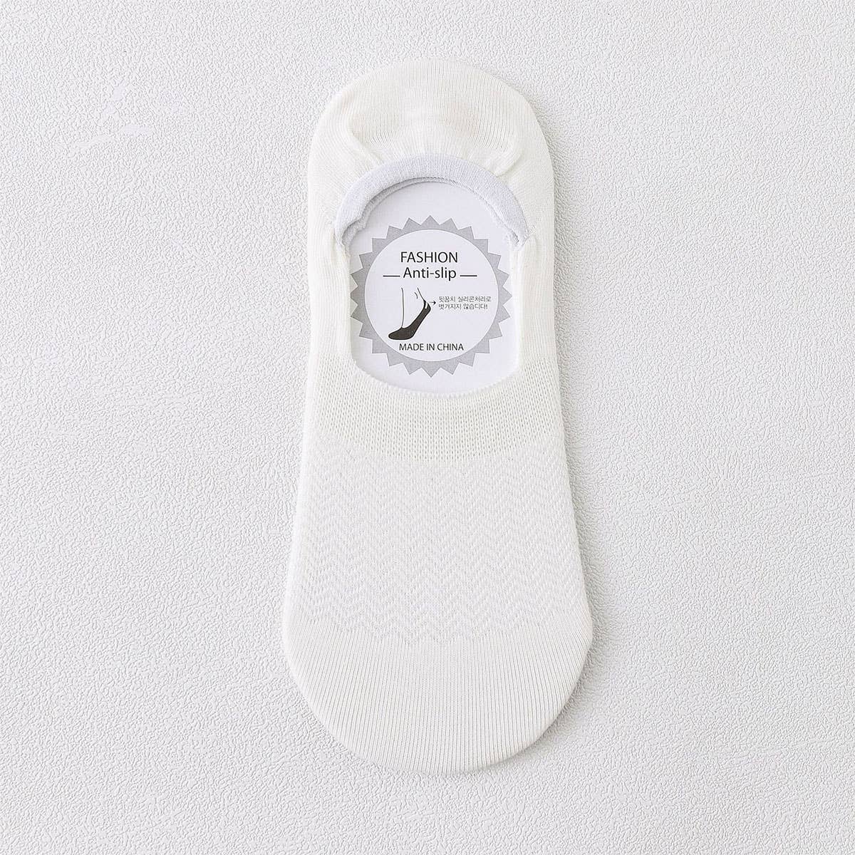 SOLID COLOR BREATHABLE COTTON SHORT SOCKS_CWMS048