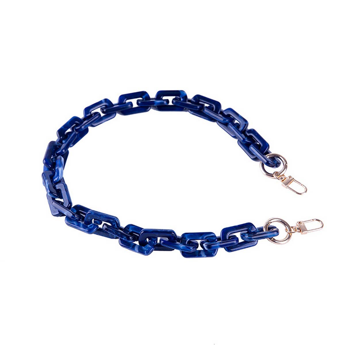 ACRYLIC SQUARE MULTI COLOR BAG CHAIN BAG STRAP_CWMM5093