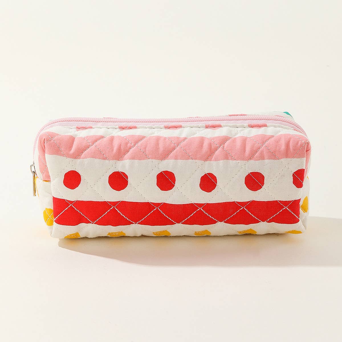 STRIPED POLKA DOT PORTABLE CUTE COSMETIC BAG_CWAB1043