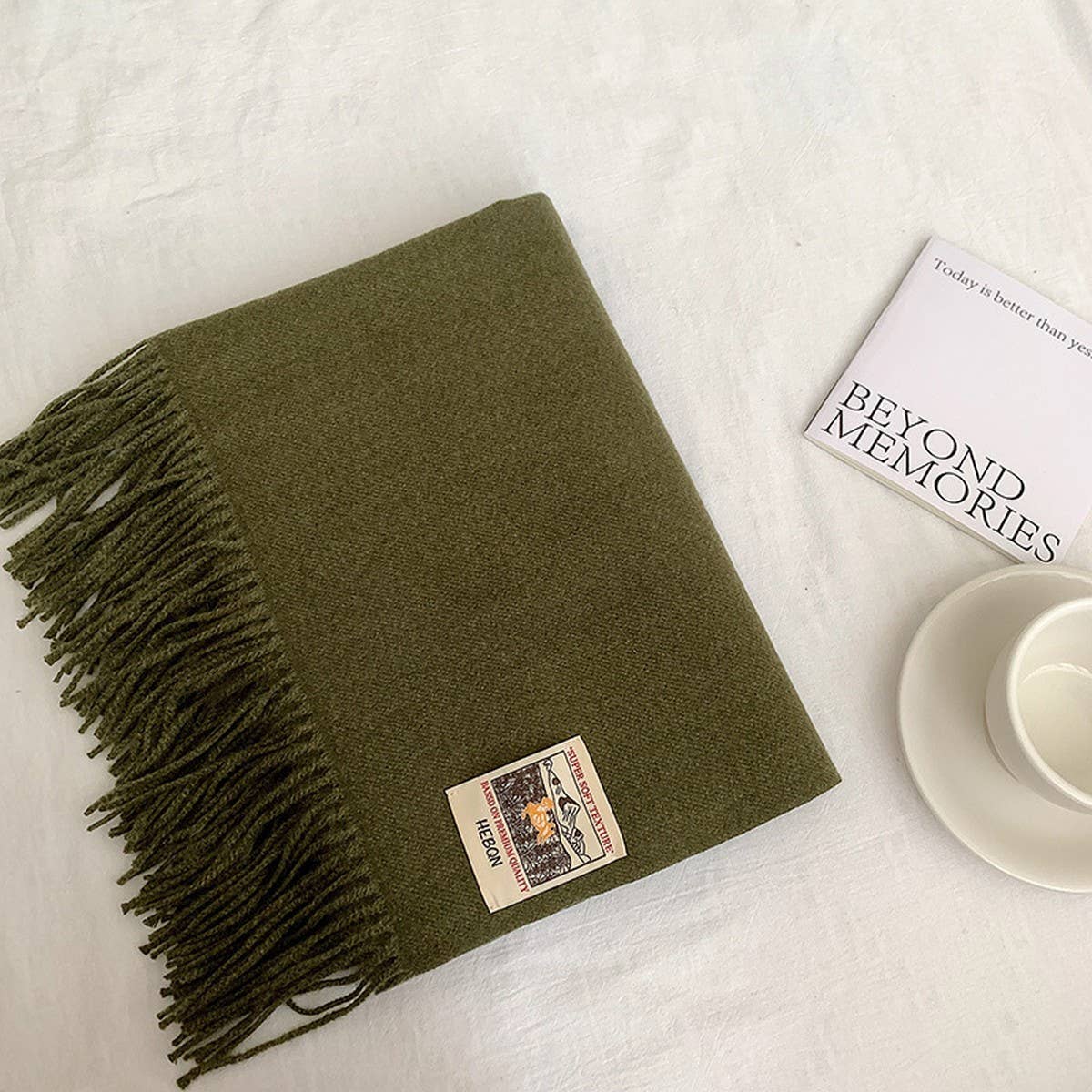 SOLID COLOR FAUX CASHMERE SCARF WINTER WRAP_CWASC2303