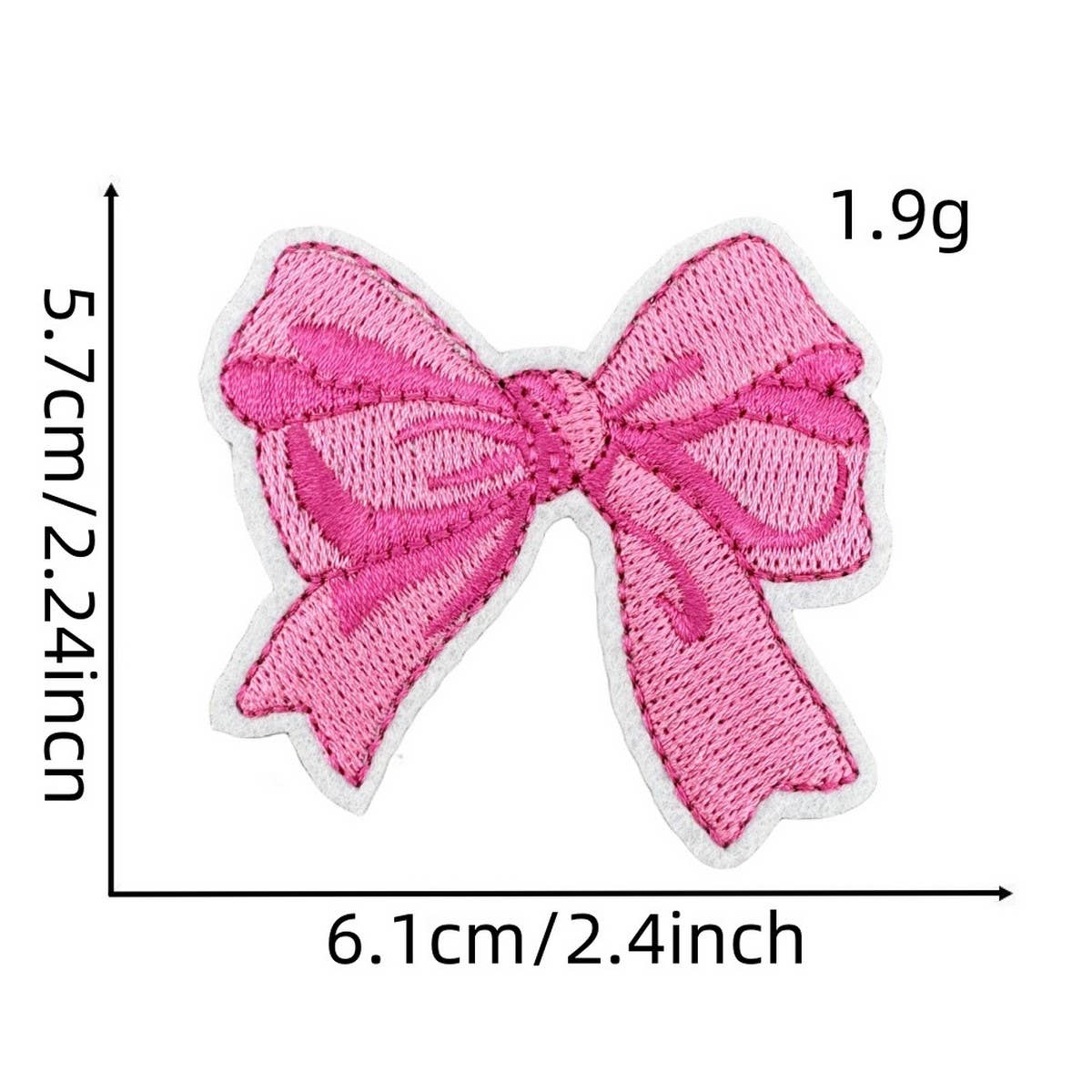 NEW PINK BOW SERIES EMBROIDERED PATCHES_CWMM4019