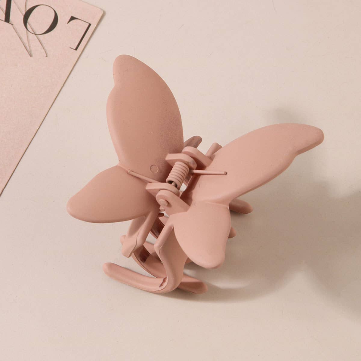 MATTE BUTTERFLY HAIR CLAW CLIP STRONG STYLISH_CWAHA0087