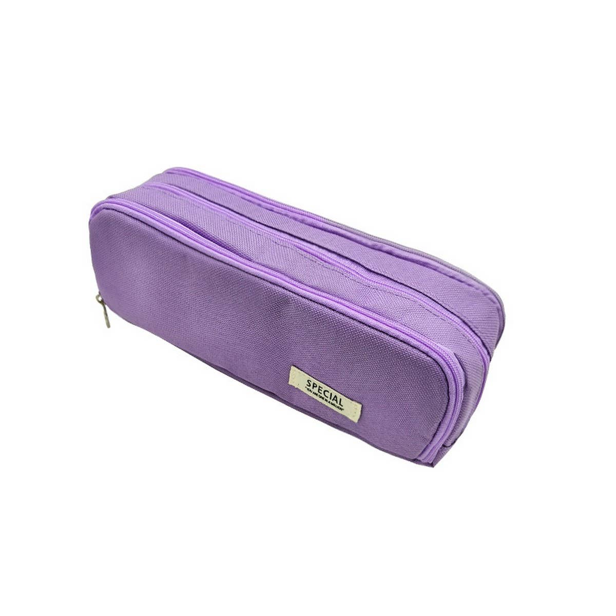 DOUBLE WINDOW SIMPLE CASUAL PENCIL POUCH_CWAB2804