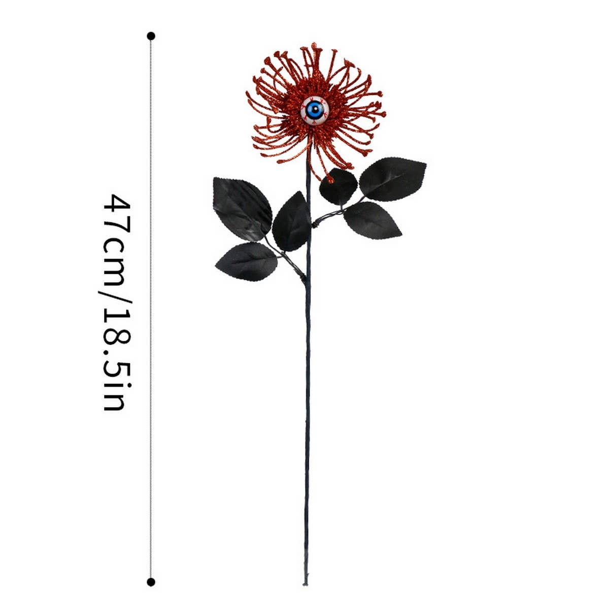 HALLOWEEN RED SPIDER LILY EYE FLORAL PICK_CWMM9904