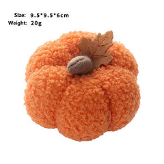 Ins Velvet Faux Pumpkin Halloween Decor_Cwmm9924
