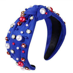 INDEPENDENCE DAY WIDE BRIMMED PEARL HEADBAND_CWAHA1250
