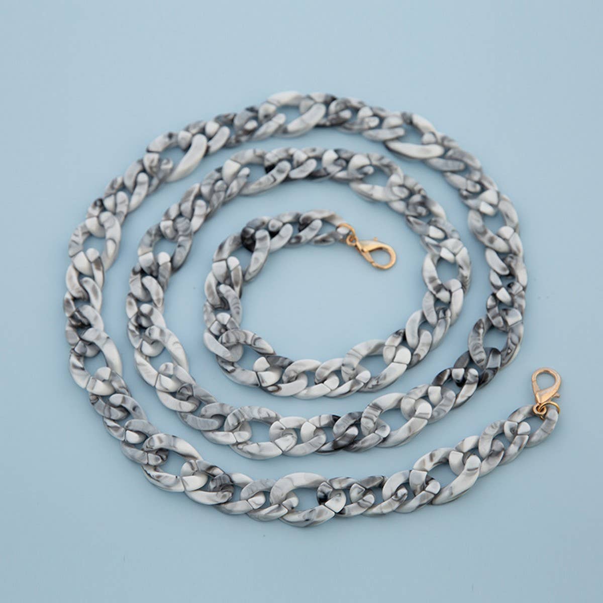 47IN ACRYLIC CROSSBODY CHAIN PHONE BAG STRAP_CWMM5102