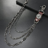 PUNK SKULL PENDANT MULTI LAYERED TROUSER CHAIN_CWMM4879