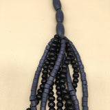 SQUARE WOOD MULTI LAYER WOODEN BEAD NECKLACE_CWMM4975