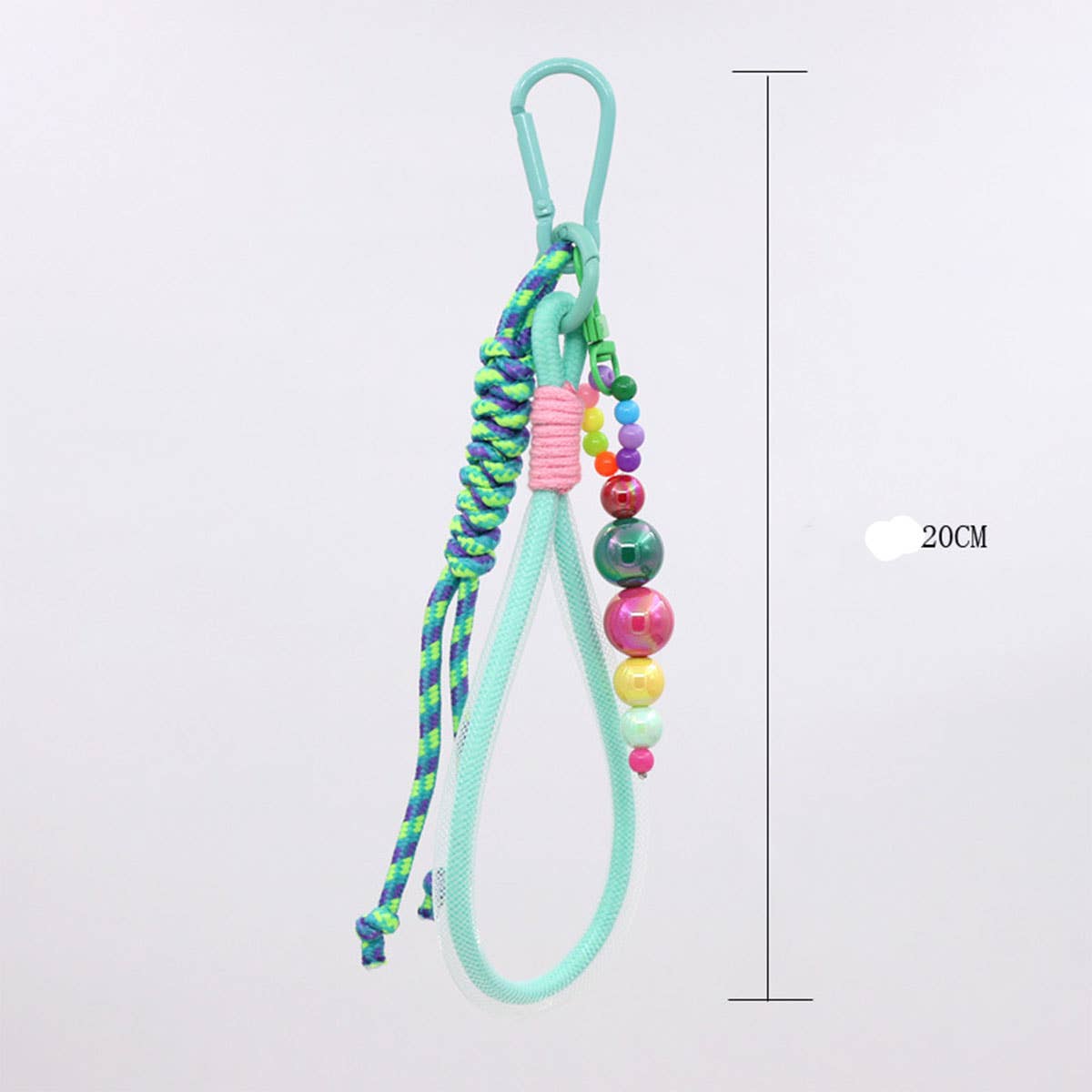 HAND WOVEN LANYARD CUTE BEADED KEYCHAIN_CWMM3548