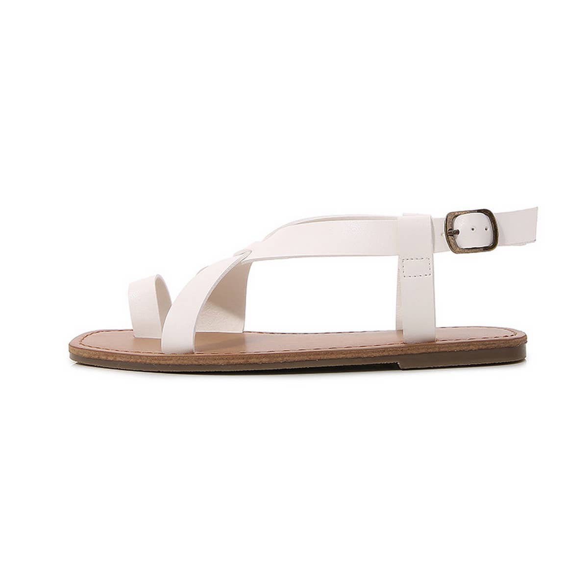 SQUARE TOE SLIP ON SANDALS AND FLATS_CWSHS0654