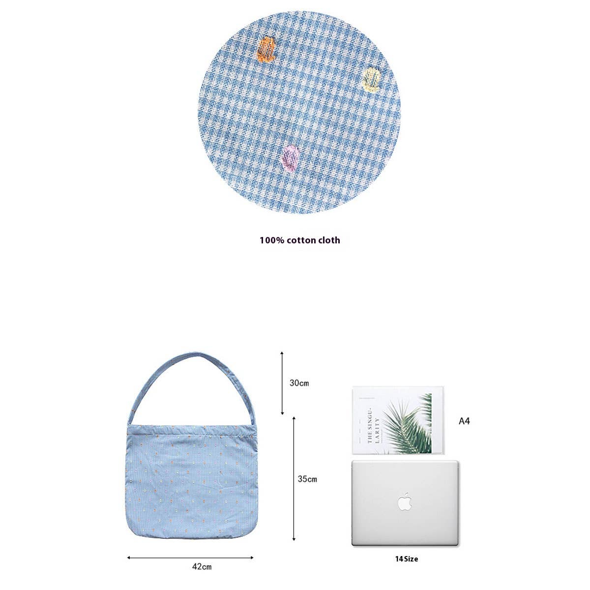 ORIGINAL LARGE EMBROIDERED CANVAS TOTE FOR WOMEN_CWAB5626