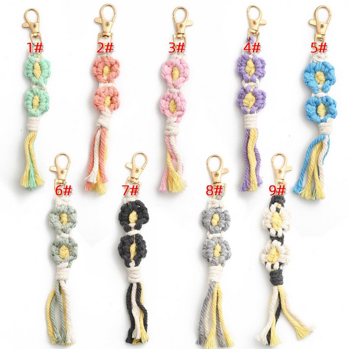 DIY HANDMADE TASSEL WOVEN KEYCHAIN_CWMM1301