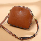 Women Waxed Leather Shoulder Bag_Cwab2667