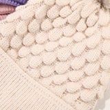 NEW PINEAPPLE PATTERN POM POM KNITTED HAT_CWAH1612