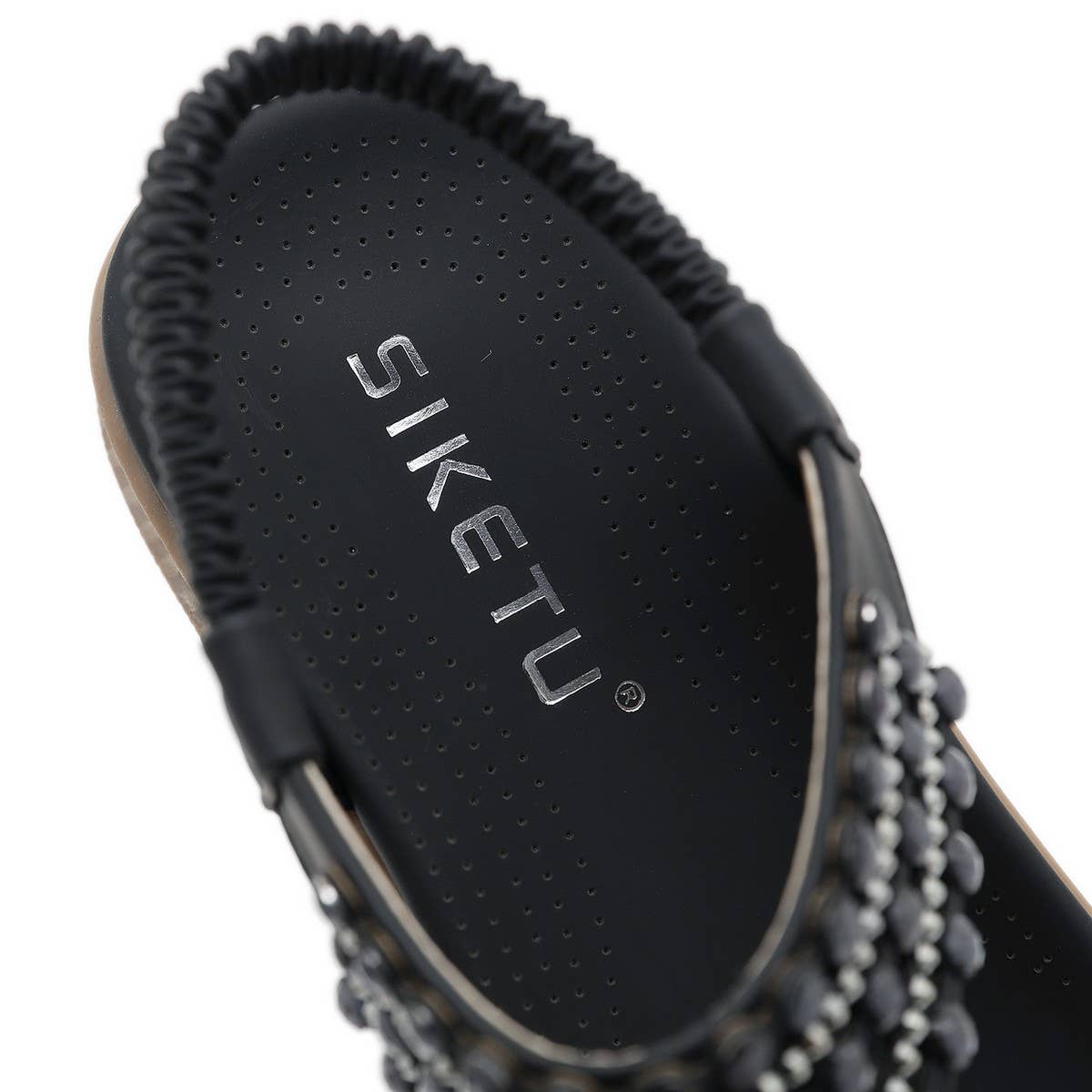 CRYSTAL BEADED DECORATIVE PINCH TOE SANDALS_CWSHS0507