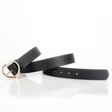 CLASSIC HEART PEARL BUCKLE BELTS FOR WOMEN_CWABE0391