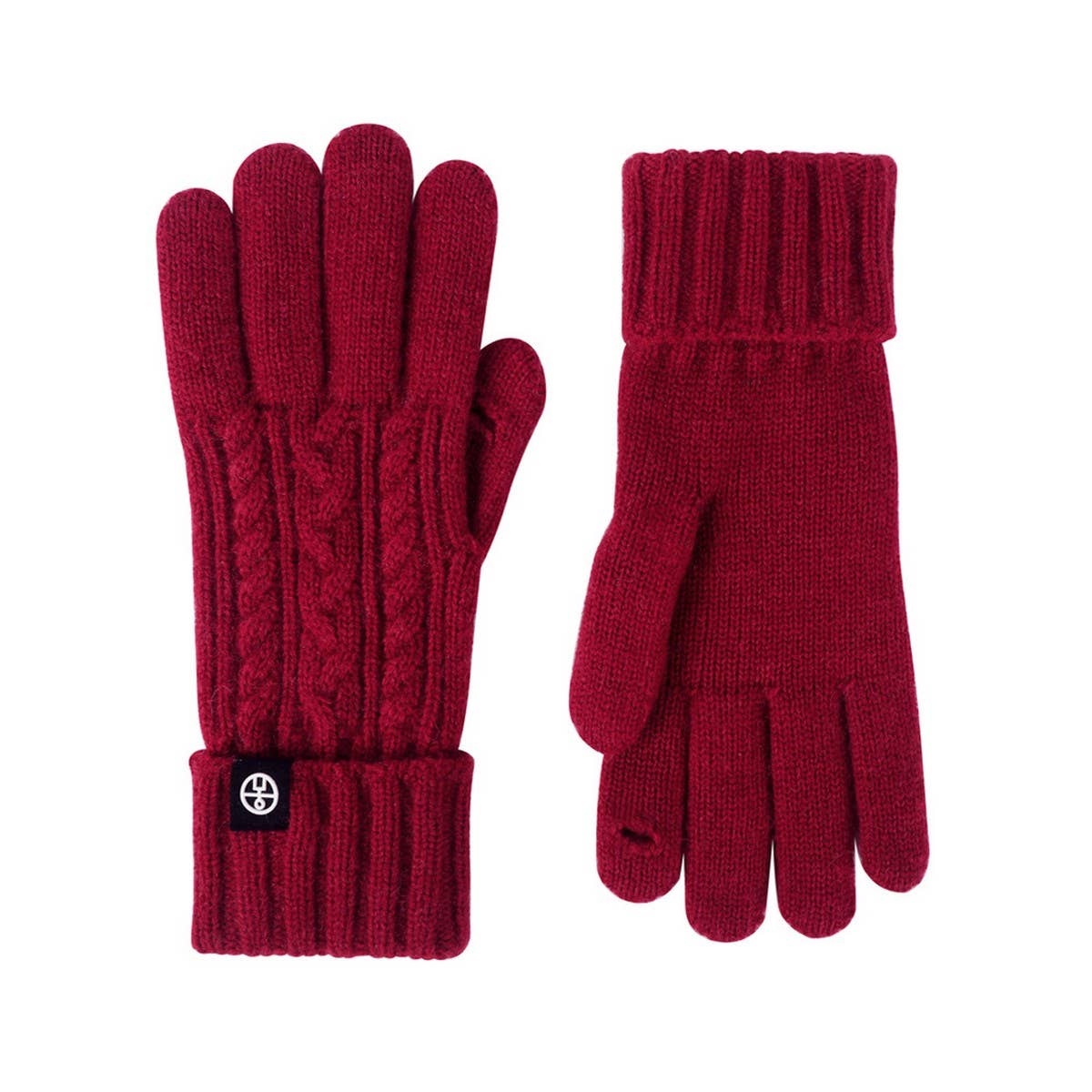 Winter Outdoor Cycling Knitted Touchscreen Gloves_Cwag0377