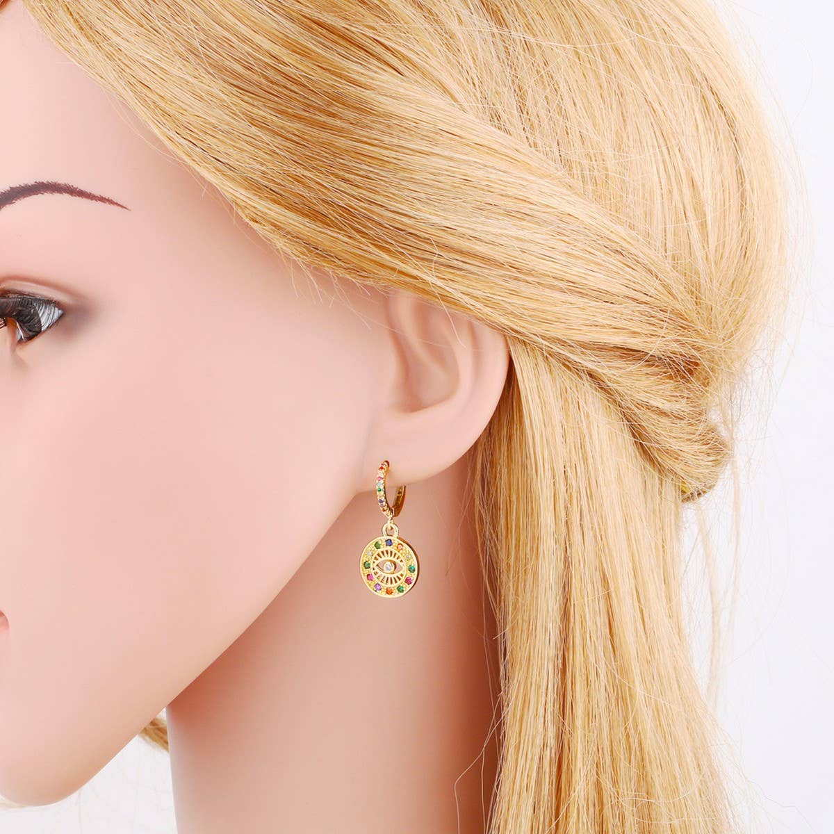 DEVILS EYE PENDANT EARRINGS_CWAJE0993