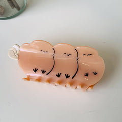 FASHIONABLE WHITE SWAN ACETIC ACID HAIR CLIP_CWAHA0549