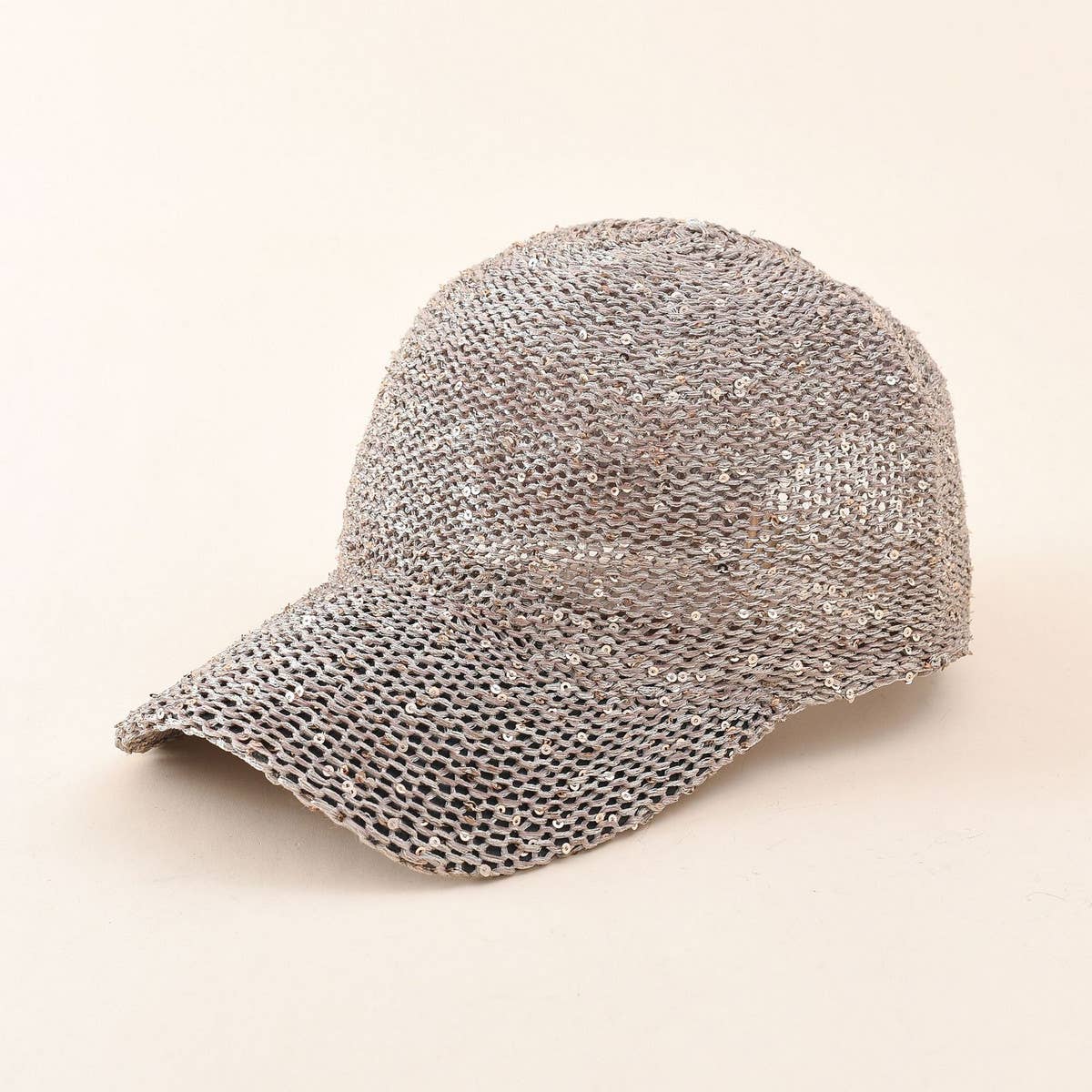 Wome Trend Summer Sequins Baseball Cap Sun Hat Cwah1413