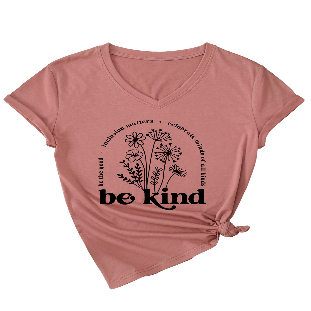 Women Summer T-Shirt Elegan V-Neck Style_Cwtts1542