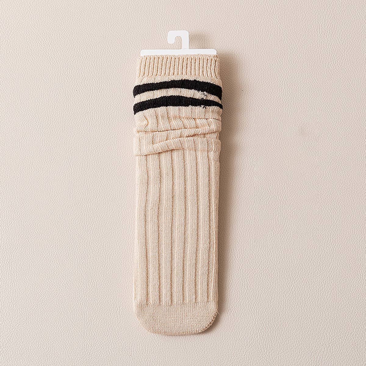 AUTUMN AND WINTER TWO BAR STACKED SOCKS_CWMS0998