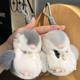 Cwmm10405_Cute Penguin Plush Keychain  Bag Charm