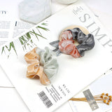 NEW CONTRASTING COLOR SPLICED SILVER HAIR ROPE_CWAHA1020