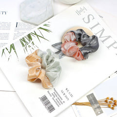 NEW CONTRASTING COLOR SPLICED SILVER HAIR ROPE_CWAHA1020
