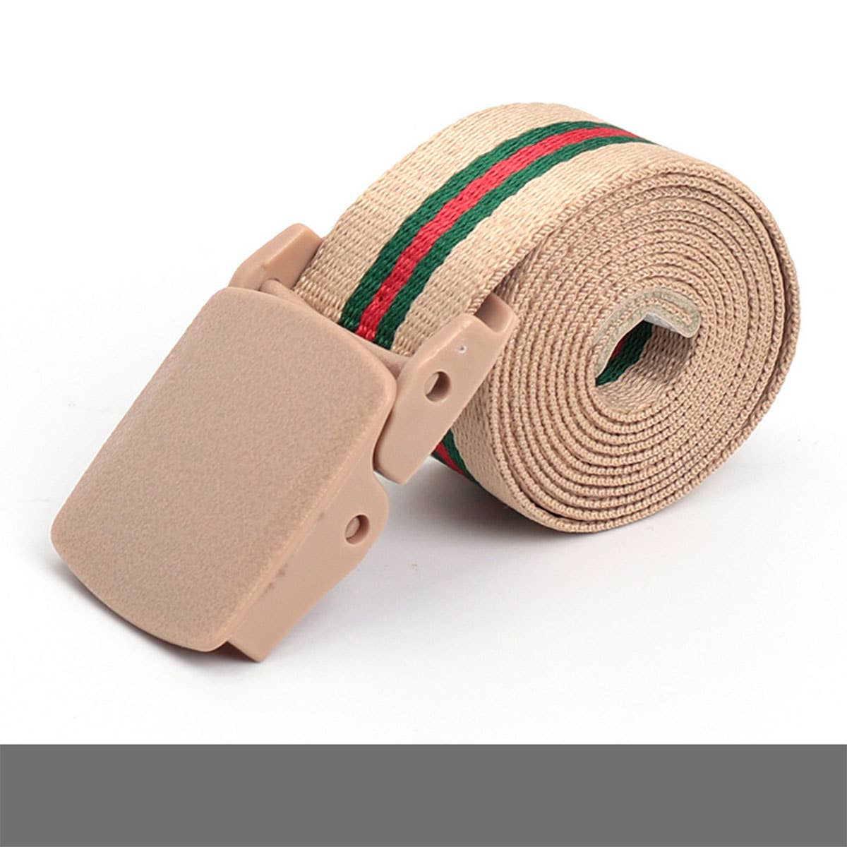 COLORFUL WOVEN SMOOTH BUCKLE CANVAS BELT_CWABE0685