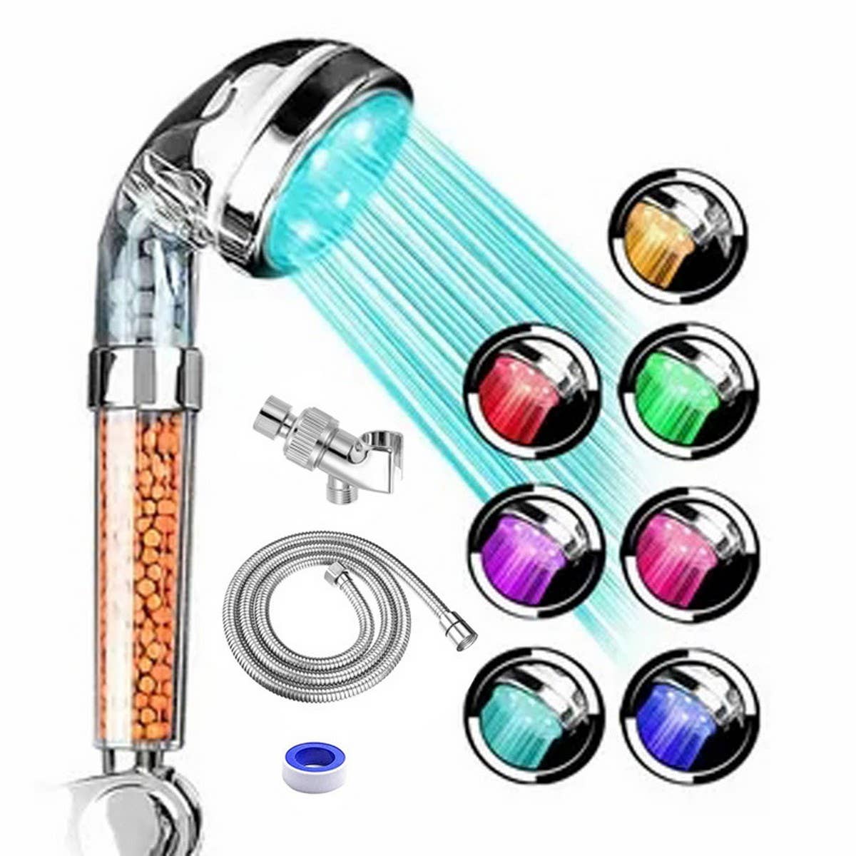 LED LIGHT COLORFUL HANDHELD SHOWER HEAD_CWASC1719