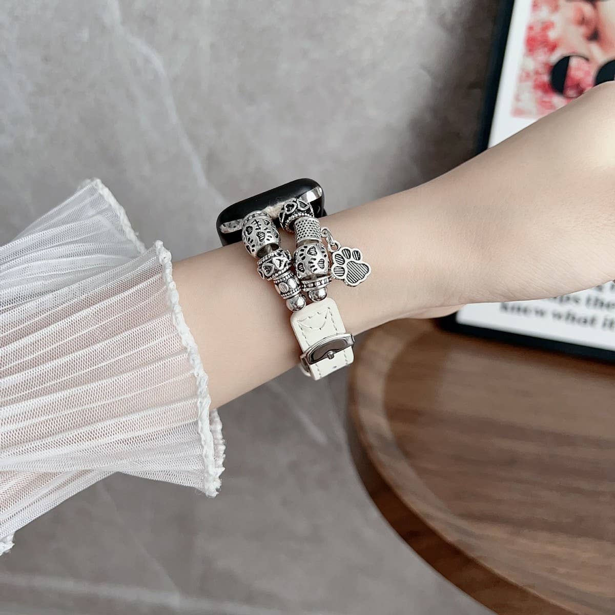 IWATCH9 1 SE TIBETAN SILVER WATCH STRAP_CWWW0053