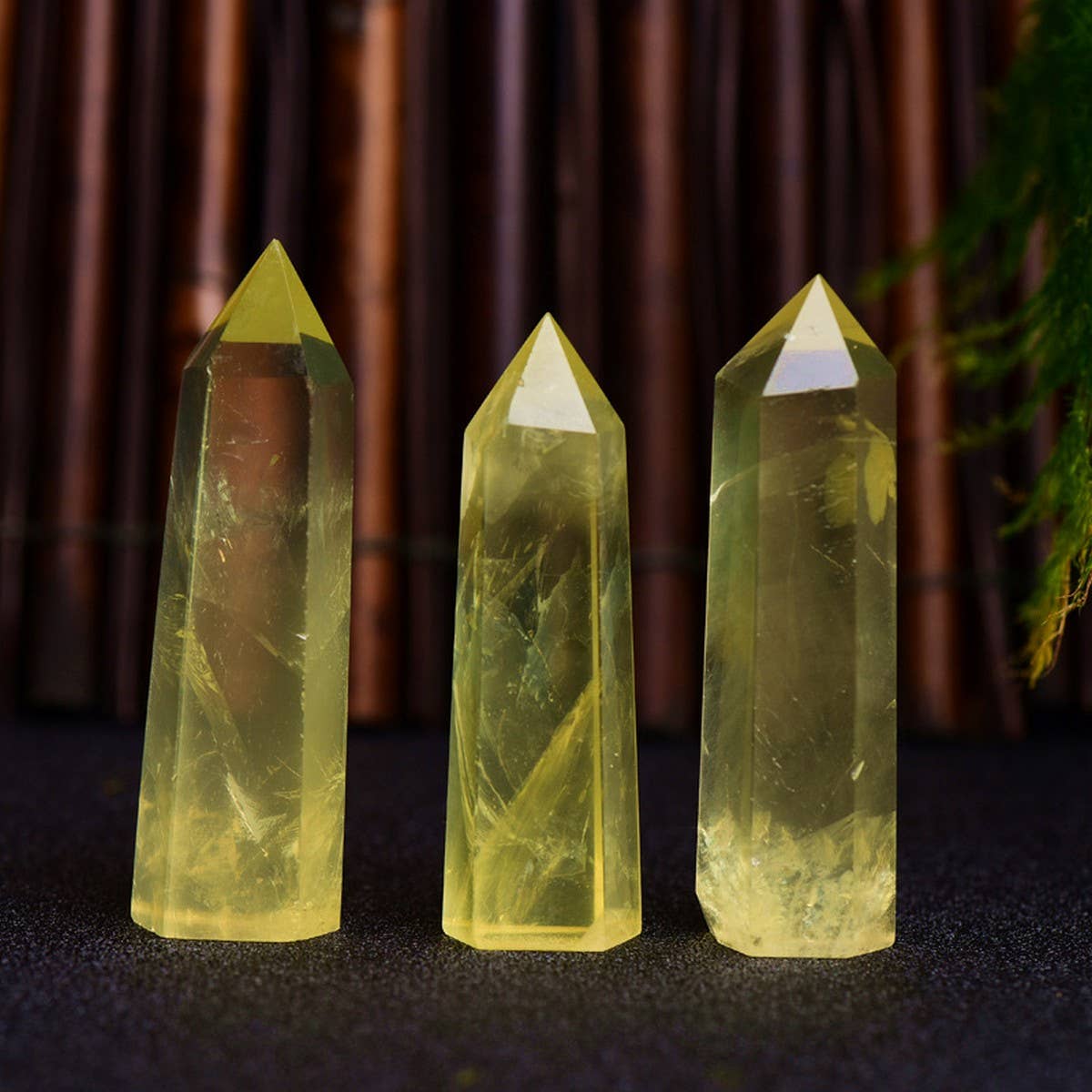 CITRINE CRYSTAL POINT HEX TOWER_CWMM8101