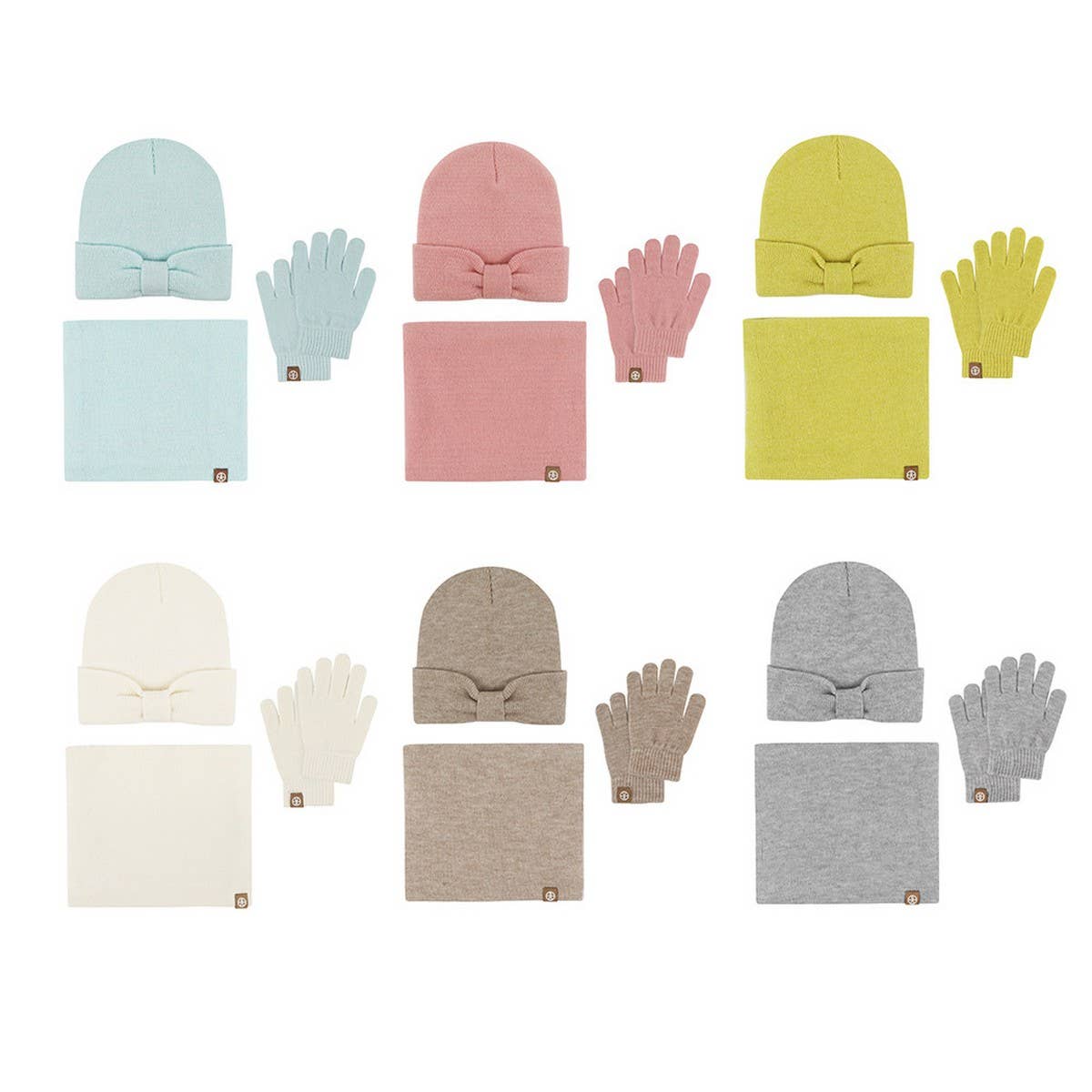 AUTUMN AND WINTER BOW CHILDRENS THREE PIECE SUIT_CWMM2780