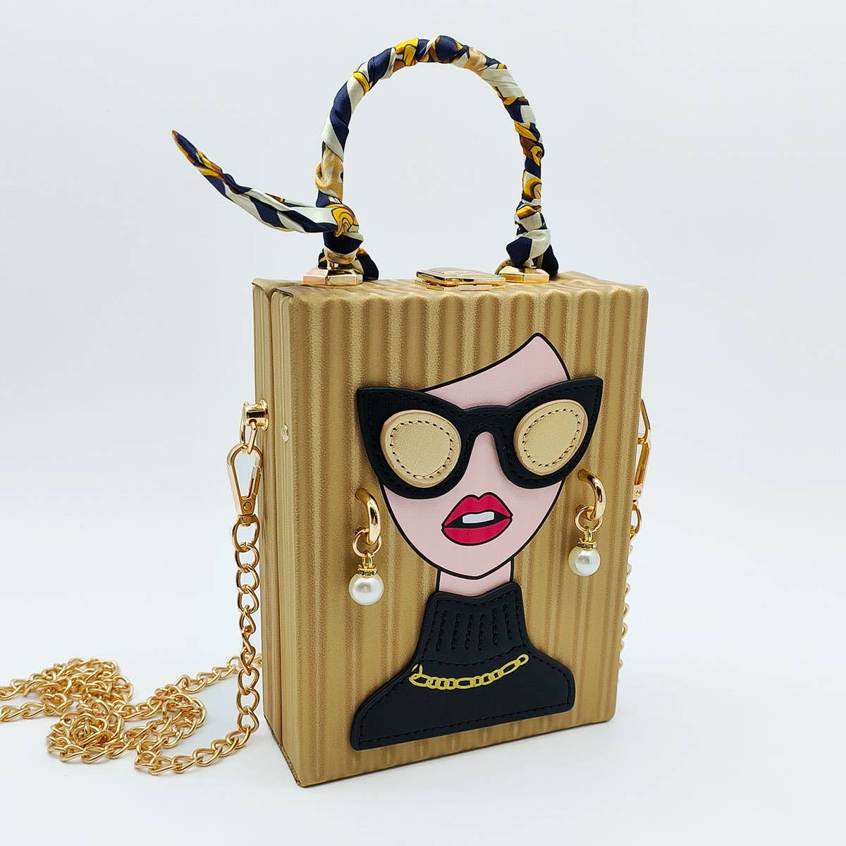 RETRO BEAUTY PATTERN CROSSBODY BAG_CWAB0986