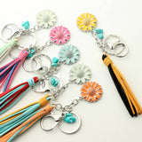 GLOW SUNFLOWER KEYCHAIN FLUORESCENT NIGHT CHARM_CWAB5091