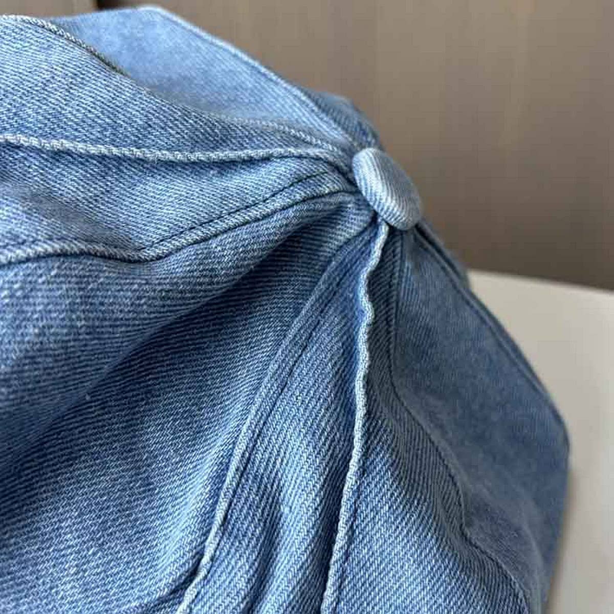 FASHION RETRO DISTRESSED DENIM BERET_CWAB2911