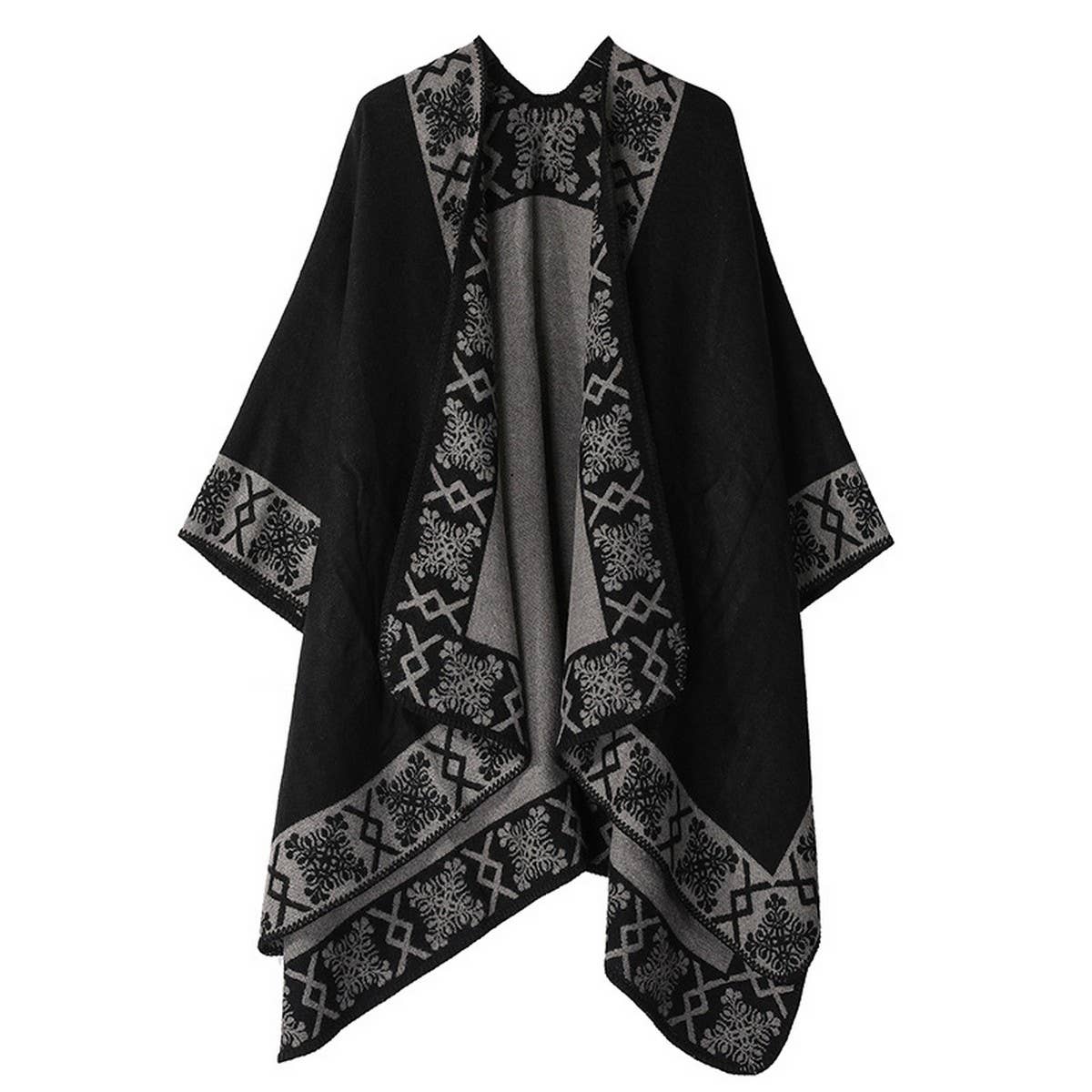 SHAWL SOLID COLOR IMITATION CASHMERE CAPE_CWASC2174