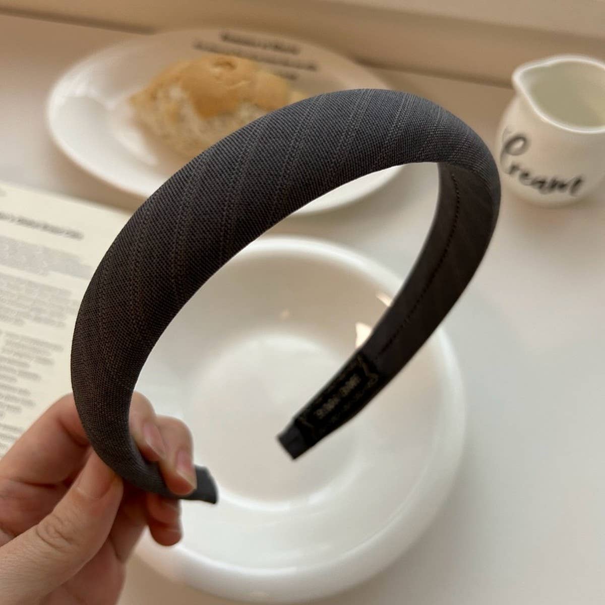 NEW HIGH END SIMPLE STRIPED HEADBAND_CWAHA2855