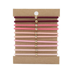 10 CLIP ON THREADED HAIR SCRUNCHIES_CWAHA2723