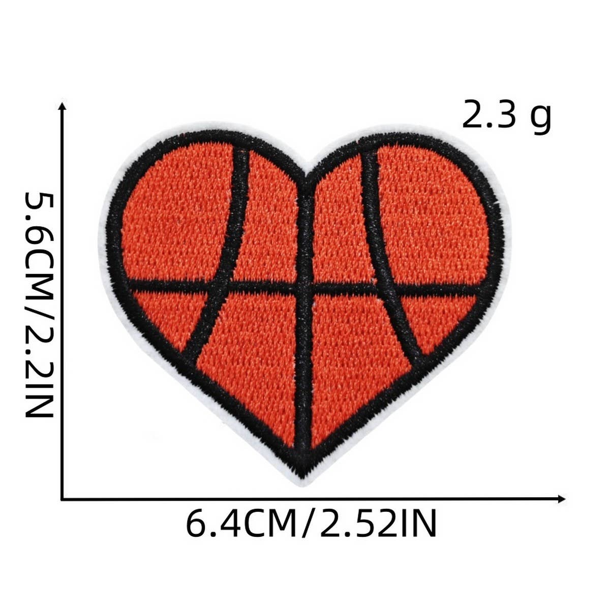 FOOTBALL BADGE HEART ACCESSORY PATCH_CWMM4055