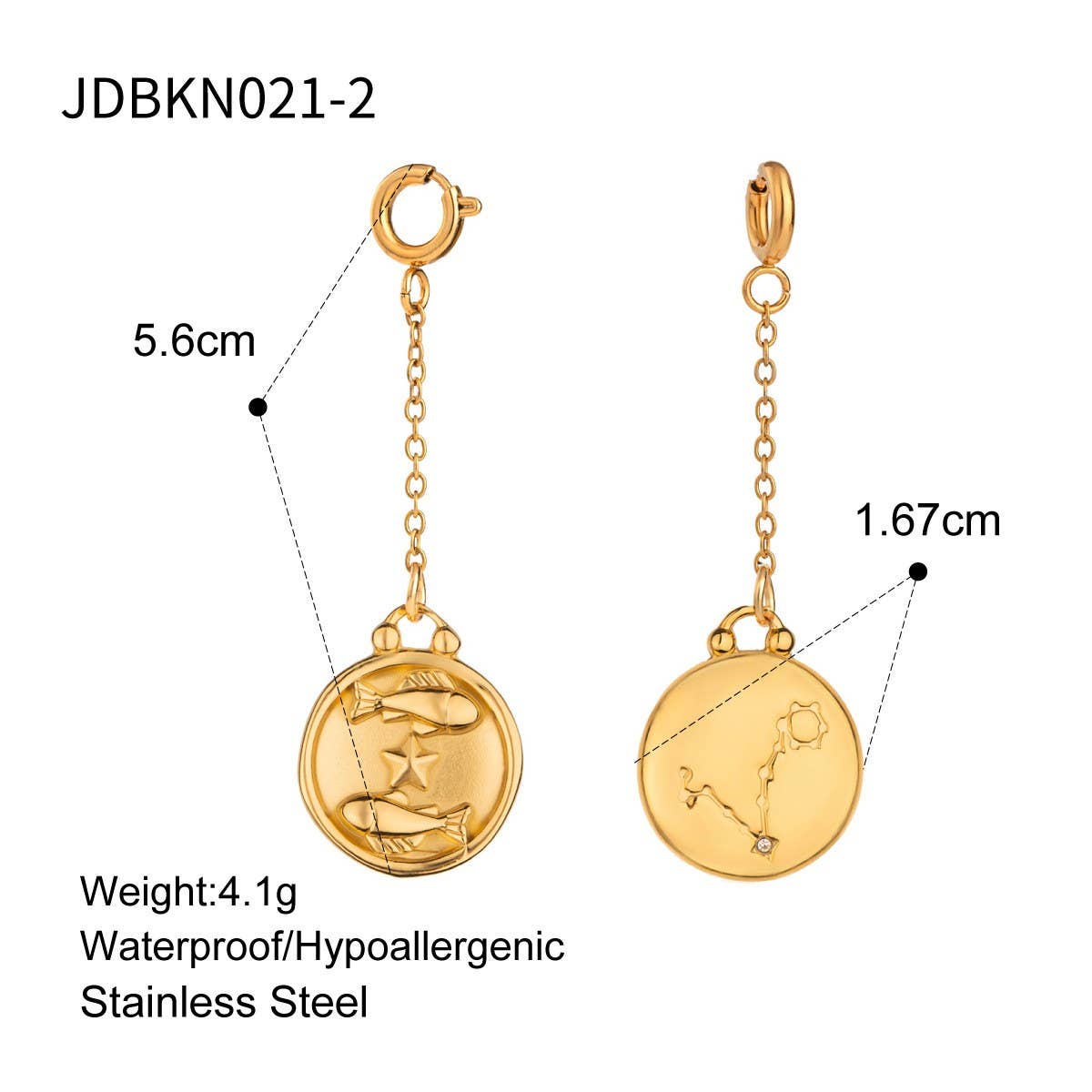 JEWELRY TWELVE CONSTELLATIONS BIKINI DIY PENDANT_CWMM4681