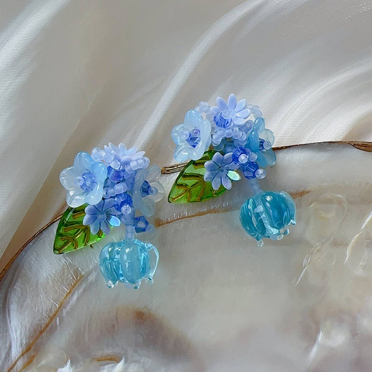 PASTORAL HANDMADE FLOWER EARRINGS_CWAJE1703