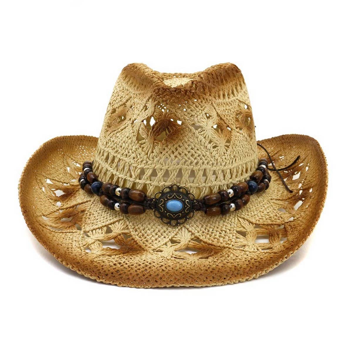 BEACH SUNSHADE COWBOY STRAW HAT_CWAH1257