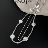 NEW DOUBLE LAYER IMITATION PEARL NECKLACE_CWAJE1278