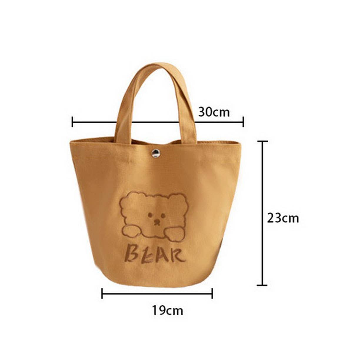 STUDENT LUNCH BAG EMBROIDERED CANVAS_CWAB5601